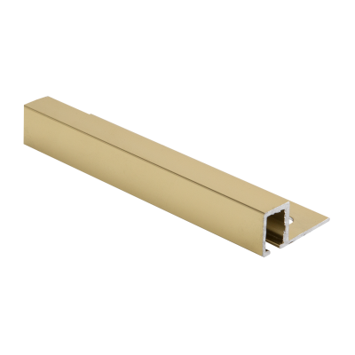 Square Edge Polished Brass Aluminium Tile Trim By Genesis Buy Metal